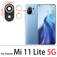 Nowy dla Xiaomi Mi 9 Mi9 Se Mi9 Mi 9T 10T uwaga 10 11 Lite Poco X3 NFC / Poco F3 tylny obiektyw szklany obiektyw z naklejką samoprzylepną 5